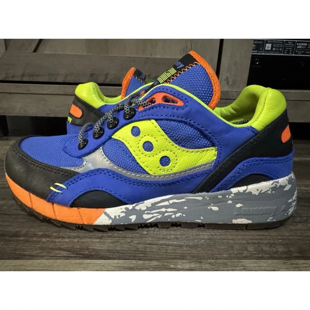 Saucony Originals Shadow 6000 Trail CPK Blue/Lime Men's 6 Running Shoes S70643-1